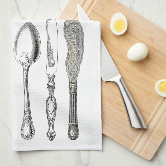  Silverware Cutlery Theedoek (Quarter Fold)