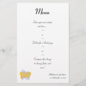 Silverware en Napkin Custom Menu Flyer-Sjabloon (Achterkant)