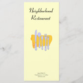 Silverware en Napkin Custom Menu Flyer-Sjabloon (Voorkant)
