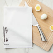 Silverware Food Bedrijfsnaam Theedoek (Quarter Fold)