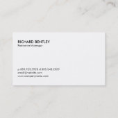 Silverware Gold Border Visitekaartje (Achterkant)