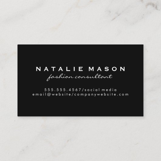 Silverware Gold geborsteld Visitekaartje (Achterkant)