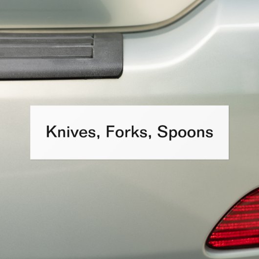 Silverware lade label/ bumpersticker (Op auto)