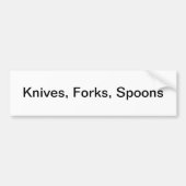 Silverware lade label/ bumpersticker (Voorkant)