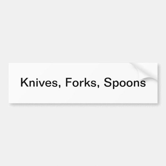 Silverware lade label/ bumpersticker (Voorkant)