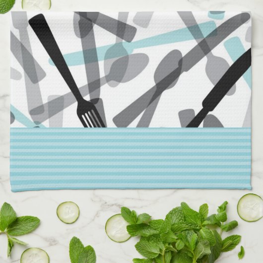 Silverware Microfiber Kitchen Towel Theedoek (Gevouwen)