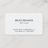 Silverware Modern Texture Visitekaartje (Achterkant)