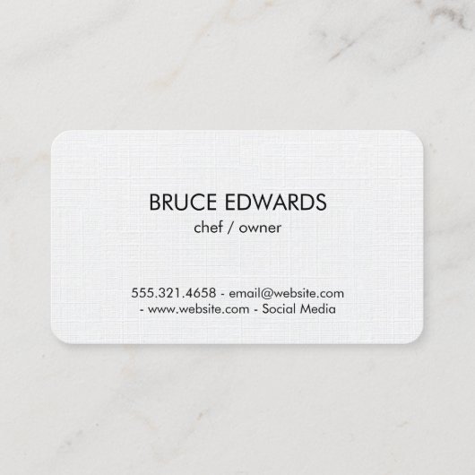 Silverware Modern Texture Visitekaartje (Achterkant)