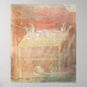 Silverware op een tafel poster (Voorkant)