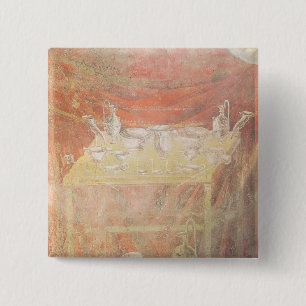 Silverware op een tafel vierkante button 5,1 cm