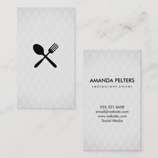 Silverware Visitekaartje (Voorkant / Achterkant)