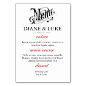 Silverware Wedding Menu+Tafel Kaart (Achterkant)