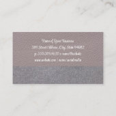 Silverwarepictogram | Leder | Linen Visitekaartje (Achterkant)