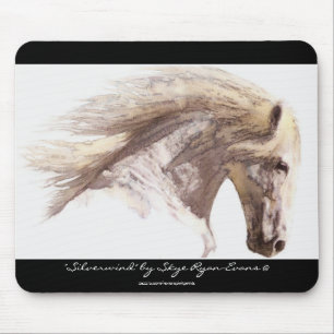 "SILVERWIND" Hengst Paardenliefhebber's Mousepad Muismat