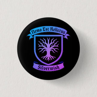SilverWish Button/pin Blauw-Paarse Gradient Ronde Button 3,2 Cm