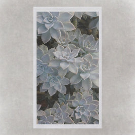 Silvery Blue Succulents Servet