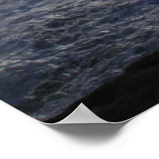 Silvery Blue Sunset Poster (Hoek)