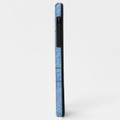 Silvery blue textuur met mozaïekeffect en reliëf Case-Mate iPhone case (Achterkant/links)