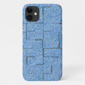 Silvery blue textuur met mozaïekeffect en reliëf Case-Mate iPhone case (Achterkant)