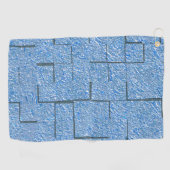 Silvery blue textuur met mozaïekeffect en reliëf golfhanddoek (Horizontaal)