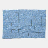 Silvery blue textuur met mozaïekeffect en reliëf theedoek (Horizontaal)