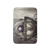 Silvery  Cauldron met Paarse Crystal Ball Badmat (Voorkant Verticaal)