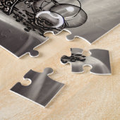 Silvery  Cauldron met Paarse Crystal Ball Legpuzzel (Zijkant)