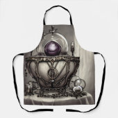 Silvery  Cauldron met Paarse Crystal Ball Schort (Voorkant)