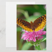 Silvery Checkerspot Butterfly Briefpapier (Voorkant / Achterkant)