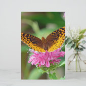 Silvery Checkerspot Butterfly Briefpapier (Staand voorkant)
