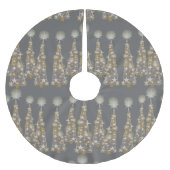 Silvery en gouden kerstbomen kerstboom rok (Voorkant)