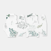 Silvery Green Eucalyptus Wedding Bedankdoosjes (Uitgevouwen)