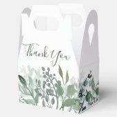 Silvery Green Eucalyptus Wedding Favor Box Bedankdoosjes (Geopend)