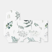 Silvery Green Eucalyptus Wedding Favor Box Bedankdoosjes (Uitgevouwen)