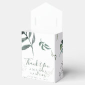 Silvery Green Eucalyptus Wedding Favor Box Bedankdoosjes (Geopend)