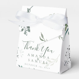 Silvery Green Eucalyptus Wedding Favor Box Bedankdoosjes