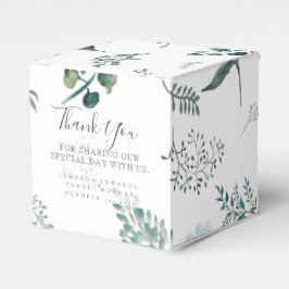 Silvery Green Eucalyptus Wedding Favor Box Bedankdoosjes