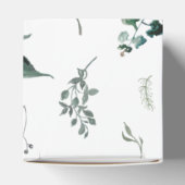 Silvery Green Eucalyptus Wedding Favor Box Bedankdoosjes (Bovenkant)