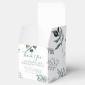 Silvery Green Eucalyptus Wedding Favor Box Bedankdoosjes (Geopend)