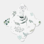 Silvery Green Eucalyptus Wedding Favor Box Bedankdoosjes (Uitgevouwen)