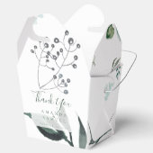 Silvery Green Eucalyptus Wedding Favor Box Bedankdoosjes (Geopend)