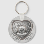 Silvery Jewel Fairy Heart aangepaste fee sleutelha Sleutelhanger (Voorkant)