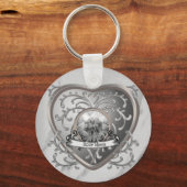 Silvery Jewel Fairy Heart aangepaste fee sleutelha Sleutelhanger (Voorkant)