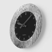 Silvery Melding Glas in lood look Grote Klok (Hoek)