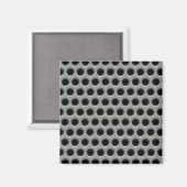 Silvery Metal Mesh Magneet (Voorkant / Achterkant)