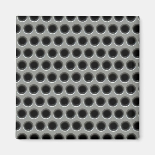 Silvery Metal Mesh Magneet (Voorkant)