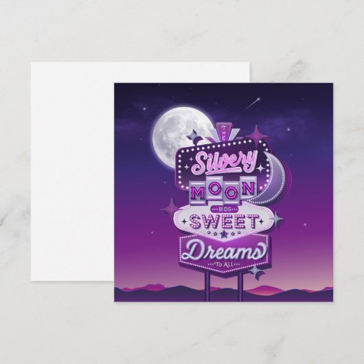 Silvery Moon biedt zondebok-Kaart (Voorkant / Achterkant)
