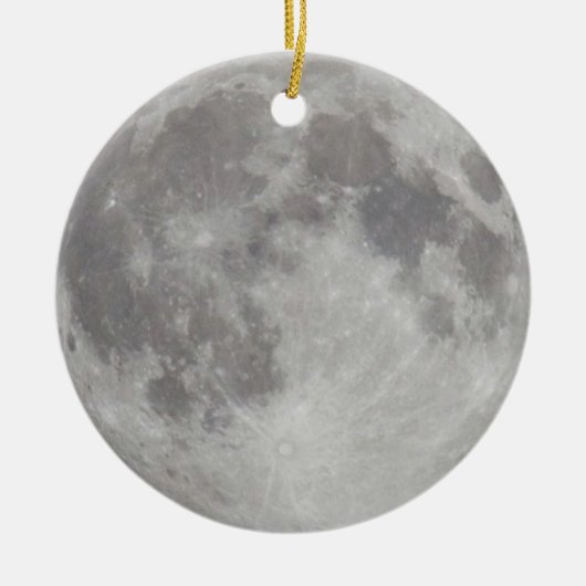 Silvery Moon-versiering Keramisch Ornament (Voorkant)