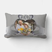 Silvery Photo Wedding Jubileum Claddaugh Lumb Kussen (Voorkant)