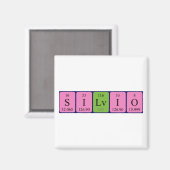 Silvio periodieke table name magnet (Voorkant / Achterkant)